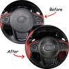 Real Carbon Fiber Steering Wheel  Sticker Cover Trim For Toyota Supra 19-22
