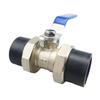 PE Double Union Hot Melt Brass Ball Valve