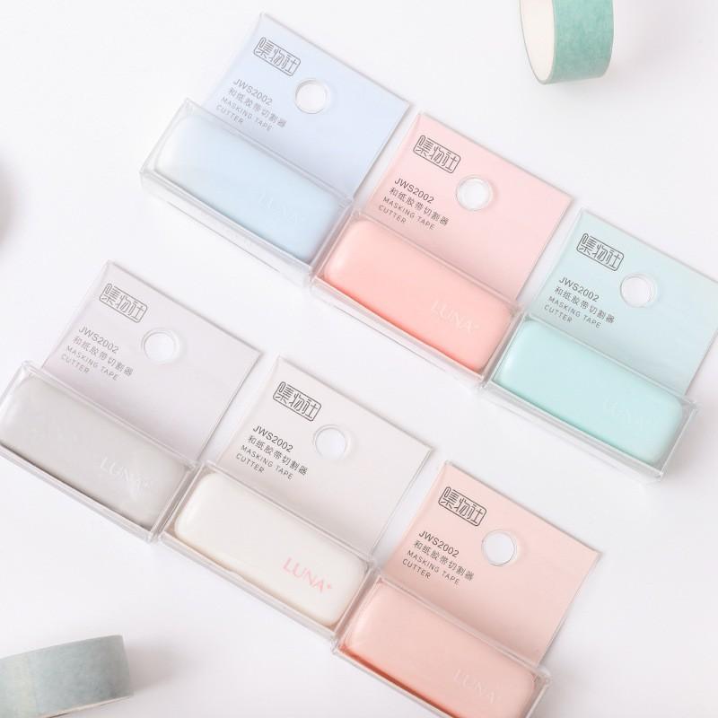 

1pcs Color Masking Tape Cutter Mini Portable Dispenser for 6-30mm Paper Washi Tapes Stickers Home DIY Diary