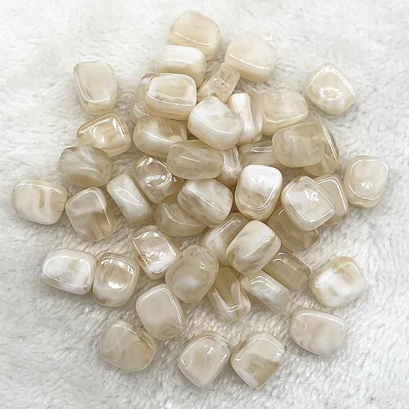 10pcs 14x10x7mm Square Shape Acrylic Beads Spacer Loose Beads for Jewelry Making DIY Bracelet Earrings Accessories