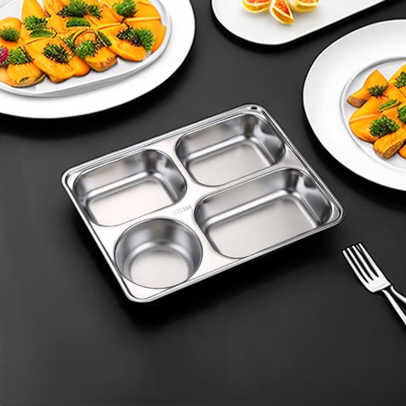 777 Stainless Steel 304 Divided Lunch Tray
