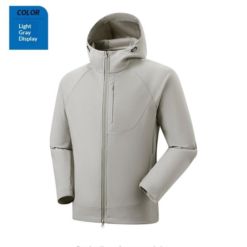 Hooded Softshell Jacket - Windproof, Waterproof, Breathable, and Warm - Men's and Women's Outdoor Hiking and Commuting Jacket