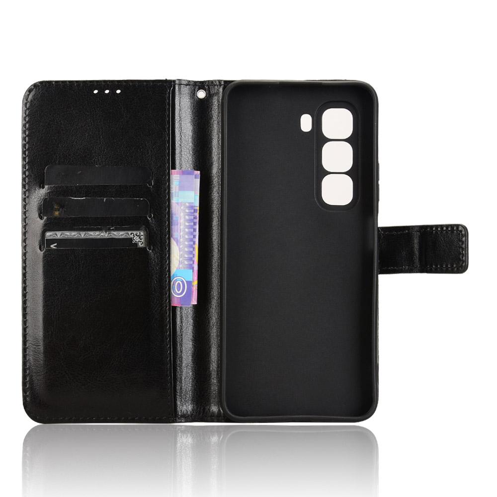 

Для Infinix Hot 50 Pro+ 4G X6880 Чохол Crazy Horse Texture PU Шкіряний чохол-гаманець для телефону Brown