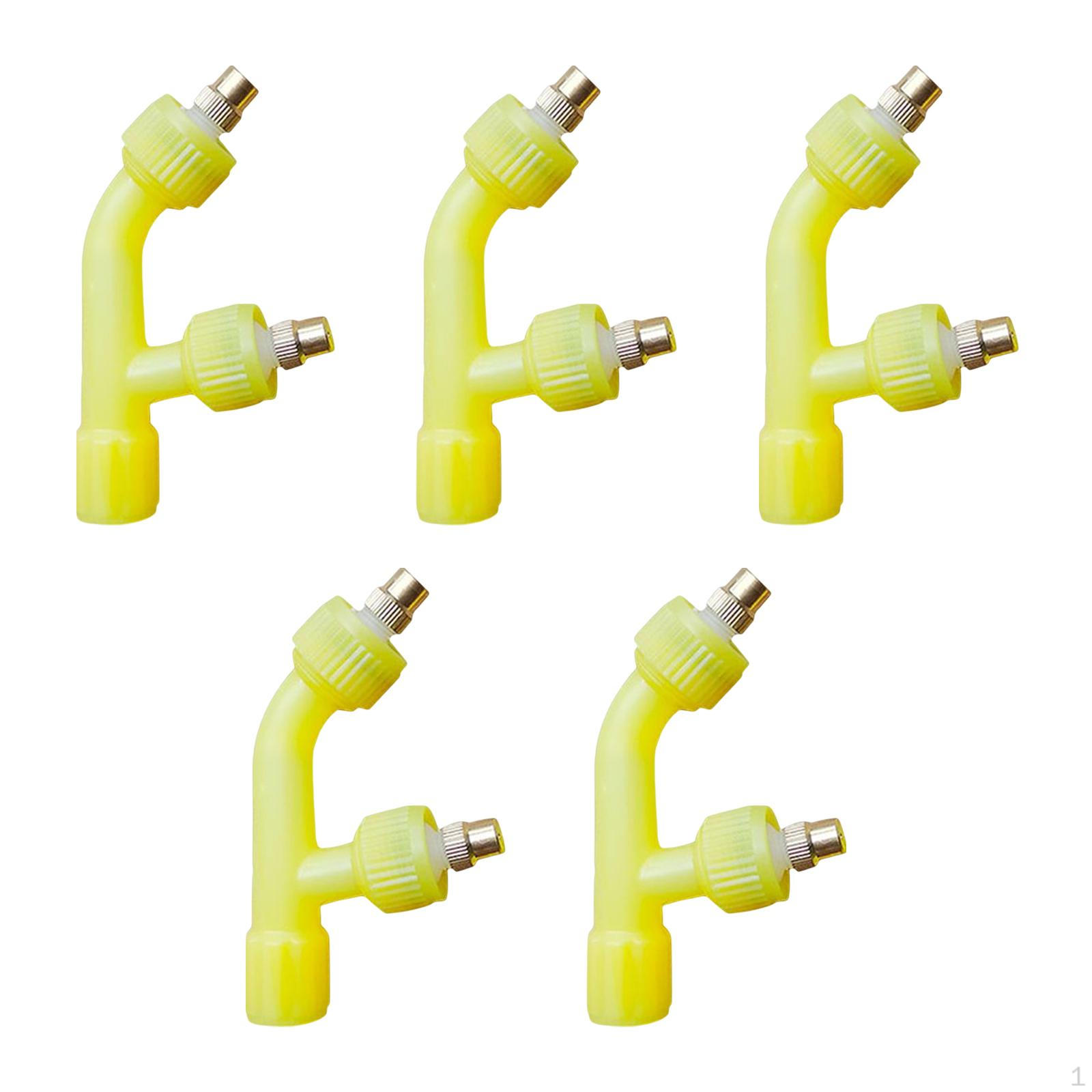 5 шт. Регулируемая насадка для полива, распылитель, спринклер, охладитель, садовый распылитель 2 holes