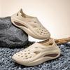 Hochwertige Sommer Herren Sandalen Leichte EVA Herren Freizeitschuhe Lochschuhe Haus Garten Outdoor Angeln Männliche Strand Flache Hausschuhe