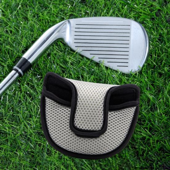 Golf Putter Headcover Portable Mesh Head Cover Versatile Club Protector with Fastener Tape for Most Golf Putters