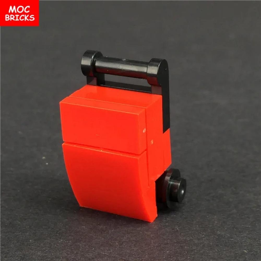 MOC Bricks Bike Notebook Camera Dollar Luggage Trash Bottle City Accessories View DIY Educational Building Blocks Friends Gifts