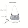 Small Underarm Handbag Women's Trendy Shoulder Bag Sweet Bow Design Fashion Casual Evening Purse New Elegant Mini Top Handle Bag