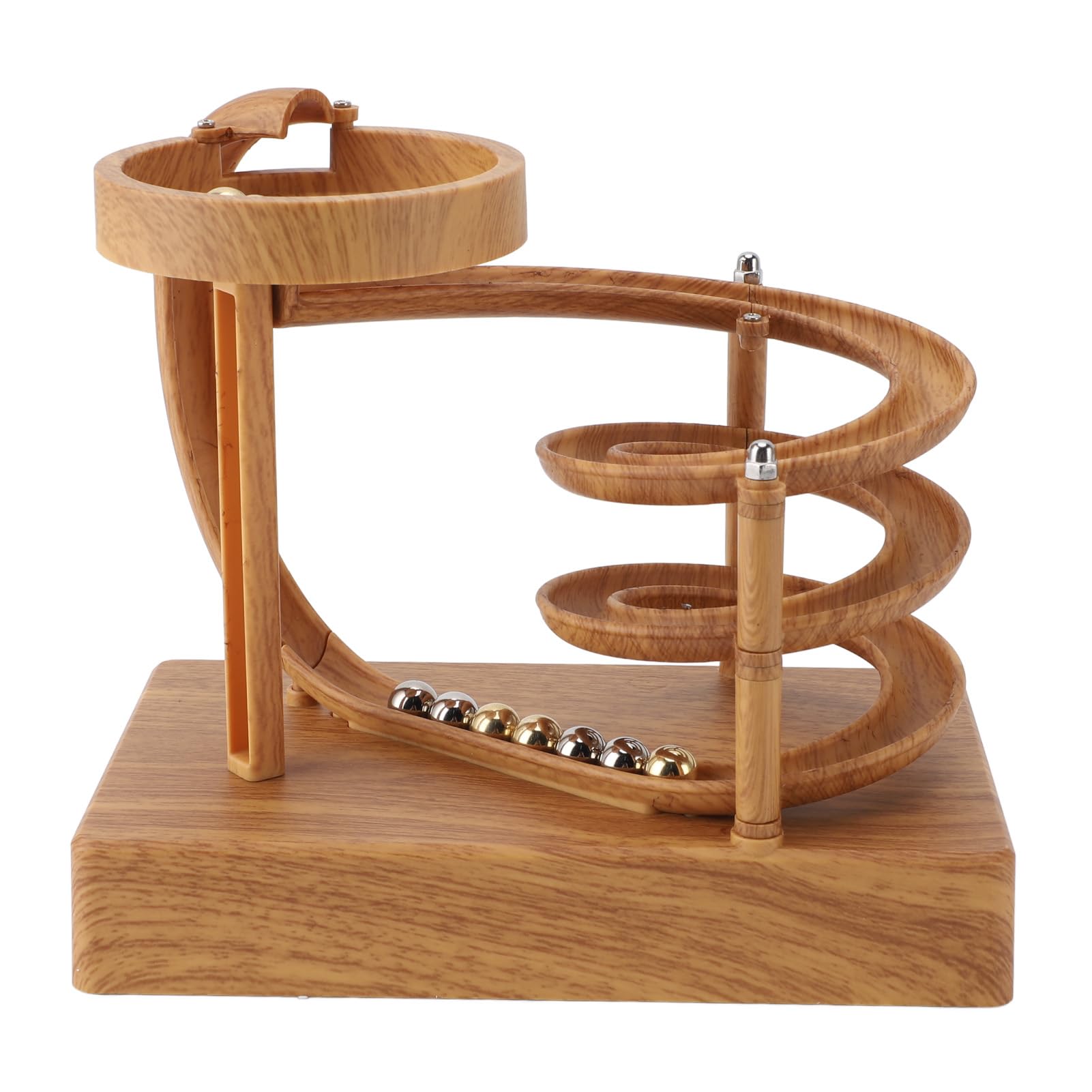 

Kinetic Art Perpetual Motion Machine, Science Physics, Electronic Perpetual Motion Desk Home Decor for Students, Teens, and Adults (Wood)