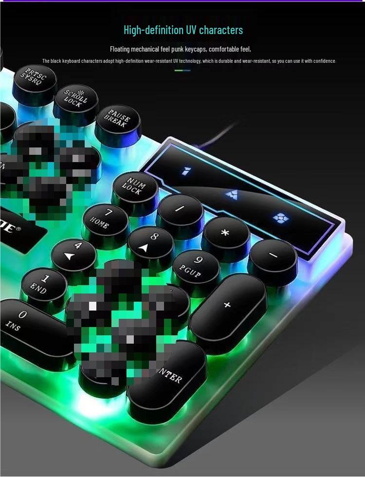RGB Wired Mechanical Gaming Keyboard & Mouse Set for PC & Laptop