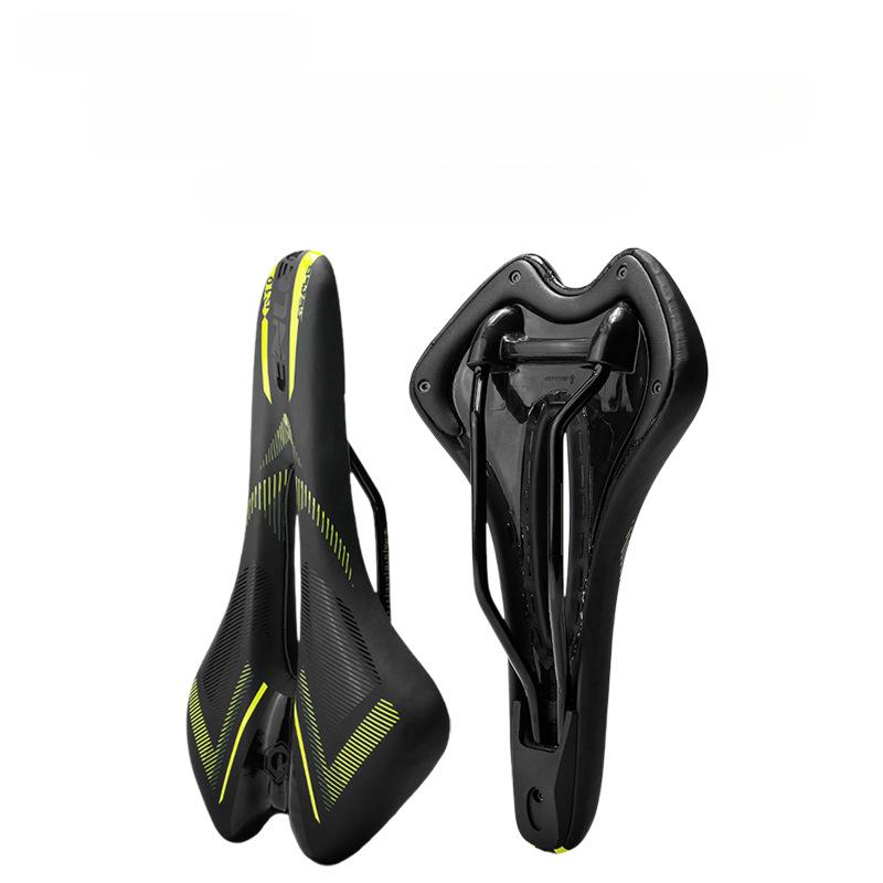 ENLEE Mountain Road Bike Cushion Saddle, Memory Sponge Thickened Hollow Seat Bag, Seat Cushion