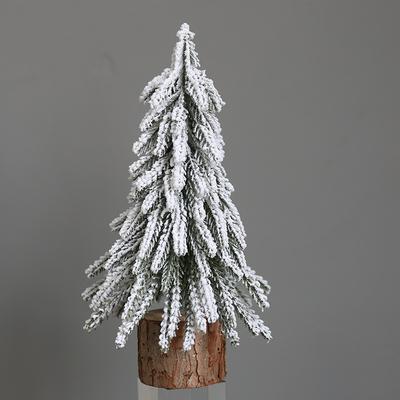 Mini Flocked Christmas Tree Small Pine Base Simulation Pe Cypress Pine Needle Christmas Tree 20/25/30 Cm Christmas
