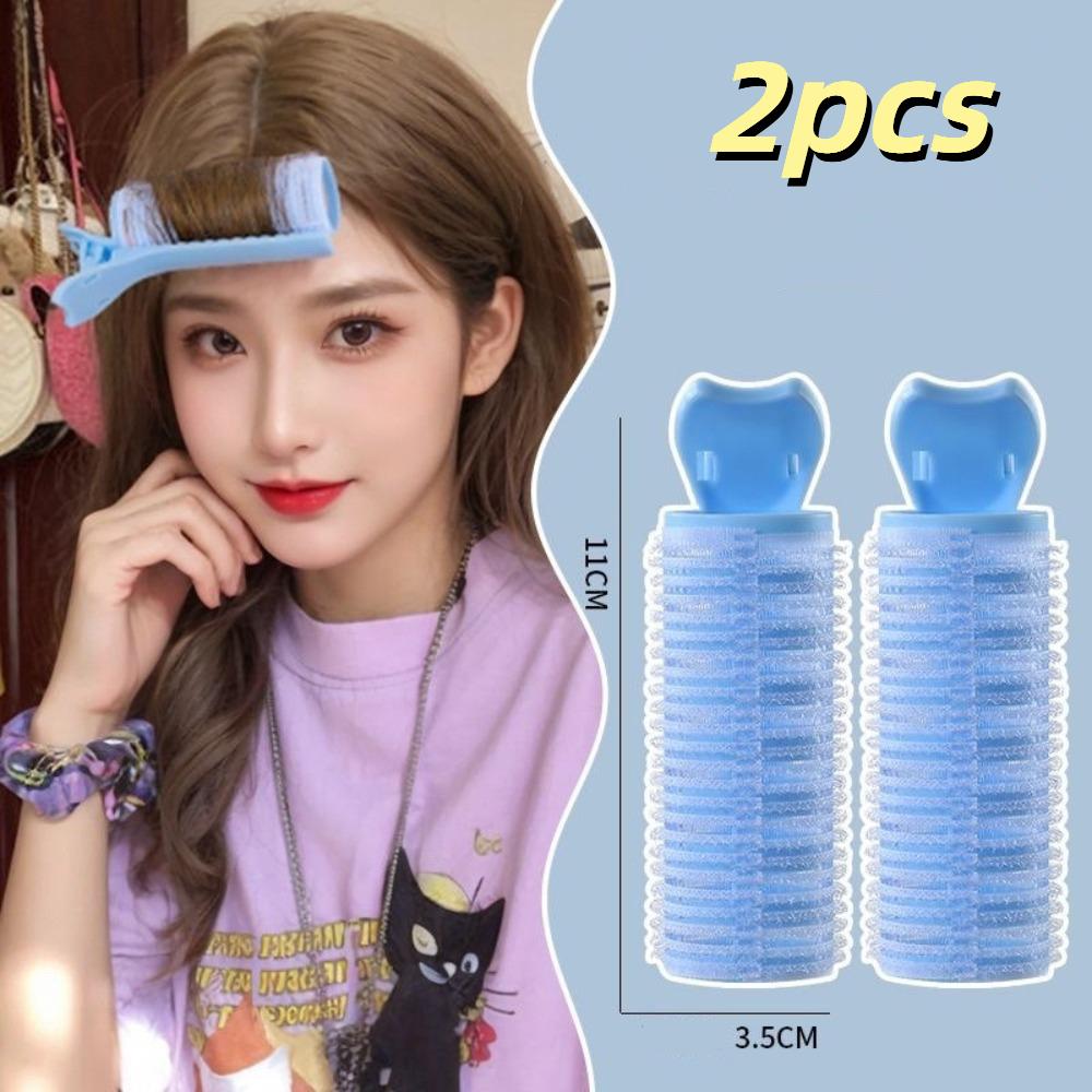 

2pcs No Trace Bangs Hairpin Hair Root Fluffy Hair Styling Clip Fluffy Hair Clip Girls Hair Beauty синій