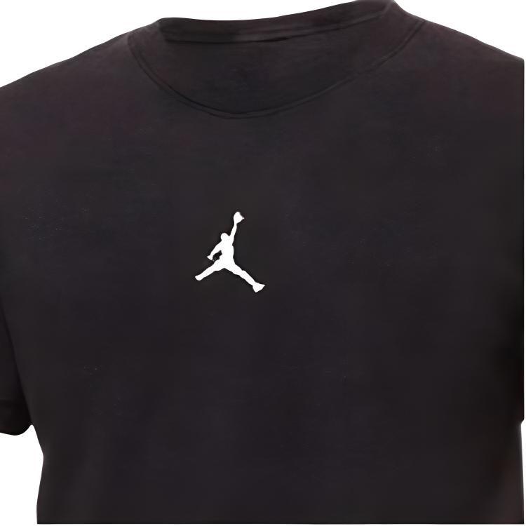 Jordan T Shirts Men's Black Crew Neck Moderate DA2695-010