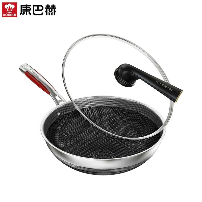 Kambach 5th Gen Antibacterial 304 Stainless Steel Non-stick Wok