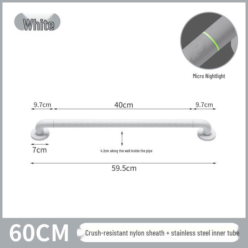 Corridor ABS Anti-Slip Handrail for Staircases, Bathrooms, and Toilets - Elderly & Disabled Assistance Rail