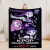 Fashion 3D Blanket K-POP D-Demon H-Hunters Soft Flannel Blanket Warm Comfortable Camping Home Fluffy Soft Blankets For Birthday