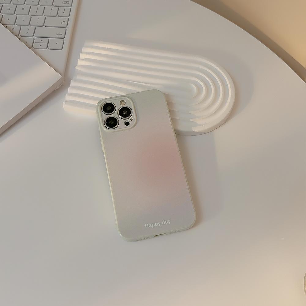 Gradient Solid Color Iphone14 Phone Case 12 Apple 13 Suitable for 11 Macaron 15pro Gentle 16pro Max