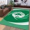 Grüner Teppich mit Panathinaikos Kleeblatt-Logo 1908, Sport-Dekor-Teppich Geeignet für den Einsatz als Antirutschmatte für Wohnzimmer Schlafzimmer Sofas