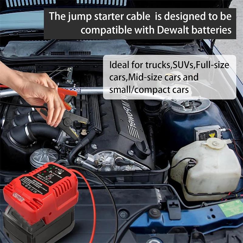 Car Jump Starters Adapter for Milwaukee 18V Battery 11 Gauge Car Battery Jump Starter Automotive Booster Cables