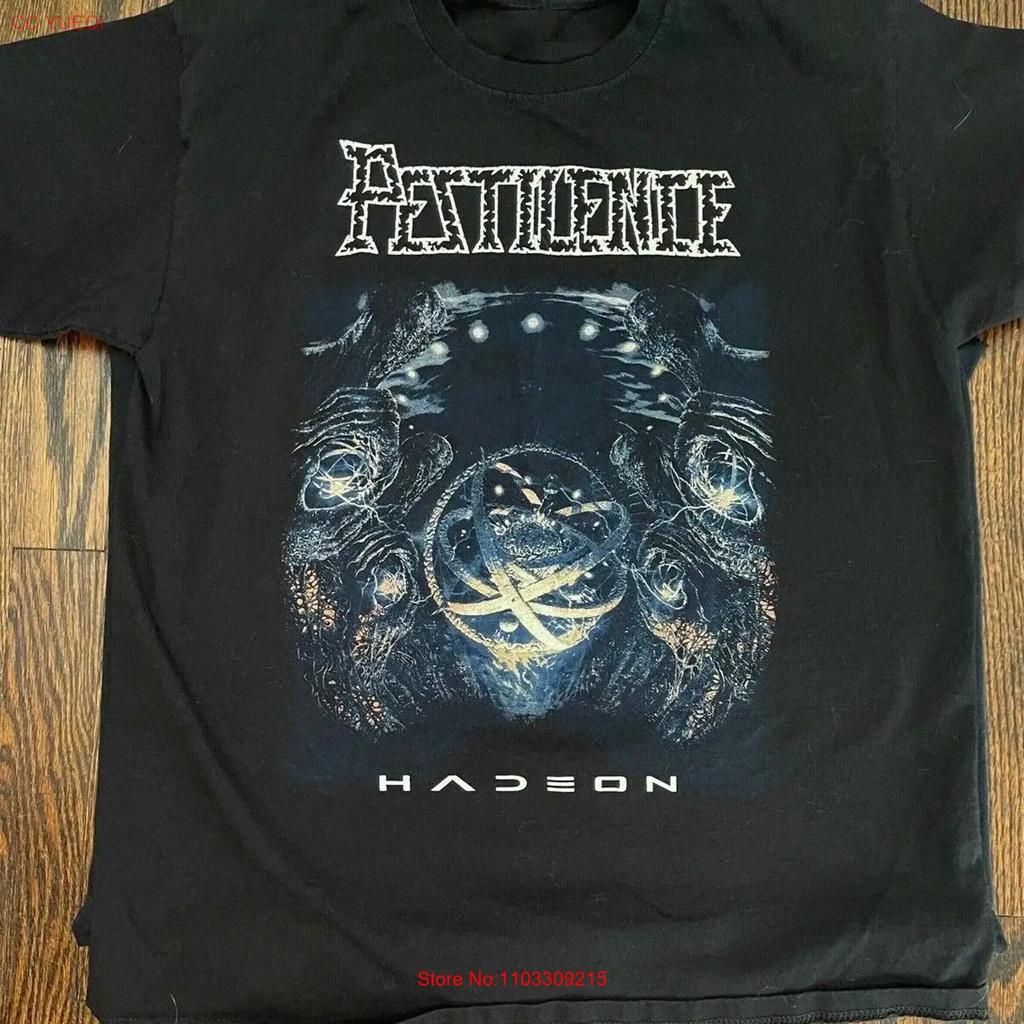 Pestilence Band Hadeon T-shirt Classique Noir Taille S 5XL 1K0447 vintage Lavé Confortable Extensible streetwear vêtements de designer