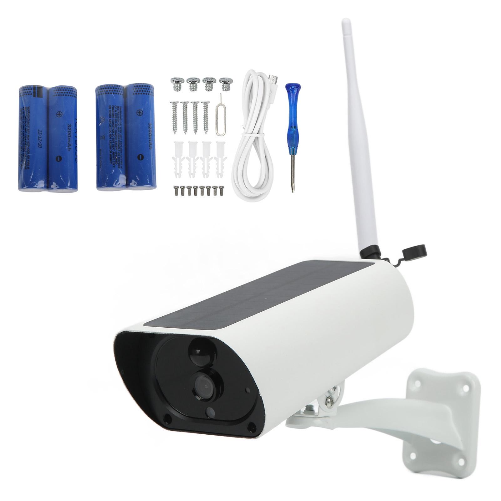 

Solar Security Camera 1080P 2MP Night Vision PIR Motion Detection 2 Way Audio IP67 Waterproof