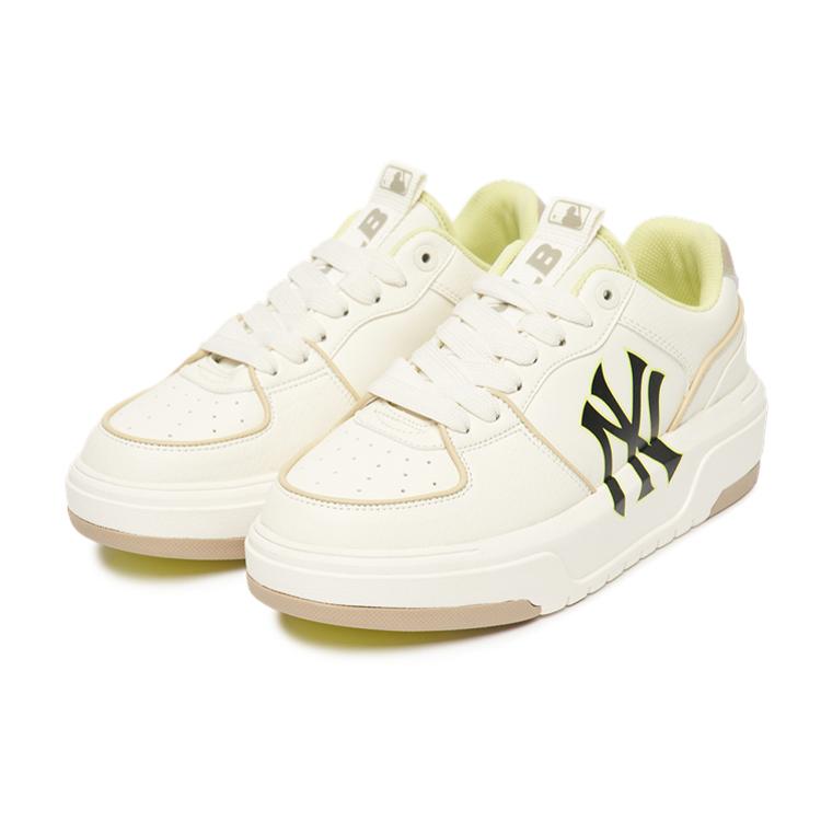 MLB Chunky Liner Artificial Leather Slip Resistant Cushioning Abrasion Resistant Low top Skateboard Shoes Unisex (Unisex) Skateboard Shoes