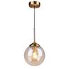 Nu Feng Three-Head Smoky Grey Glass Pendant Light