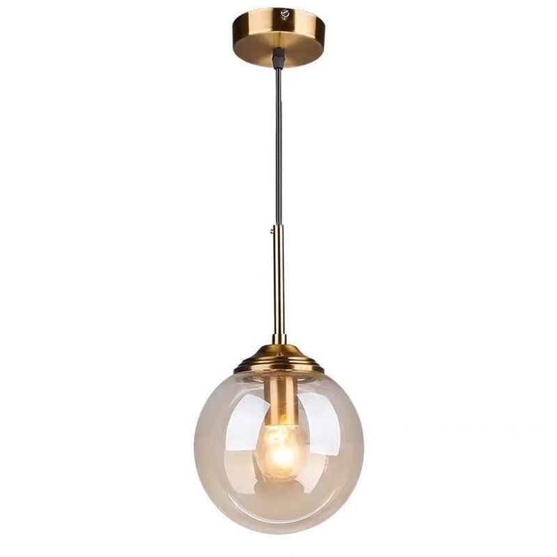 Nu Feng Three-Head Smoky Gray Glass Pendant Light