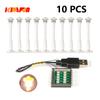 10Pcs 0.8Mm Pin Rgb Led Building Blocks Usb Lamp Diy Street Light City Electric Decorate 1X1 Brick Toy Compatible All Brands