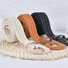 Handmade Weaving Bohemian Belt for Women Lady Dress Waist Belt with Braided Texture Fashion Female Coat Dress Skirt Belt