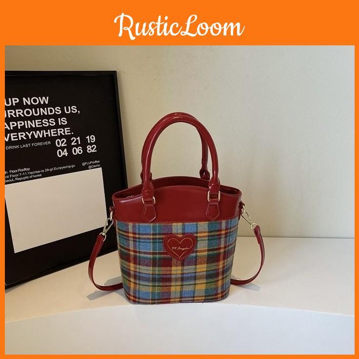 Splicing Fashion Checkered Pattern Women Casual Shoulder Bag For Use Daily