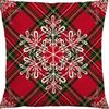 Federa Cuscino con Stampa Natalizia Decorazione Soggiorno Casa Babbo Natale Abbraccio Nuovo Divano Cuscino di Natale