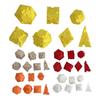7Pcs/Set Cheese Dice D4/6/8/10/12/20 Multi-side Gaming Dice Adults Family Night Party Polyhedral Dice Board Game Essentials