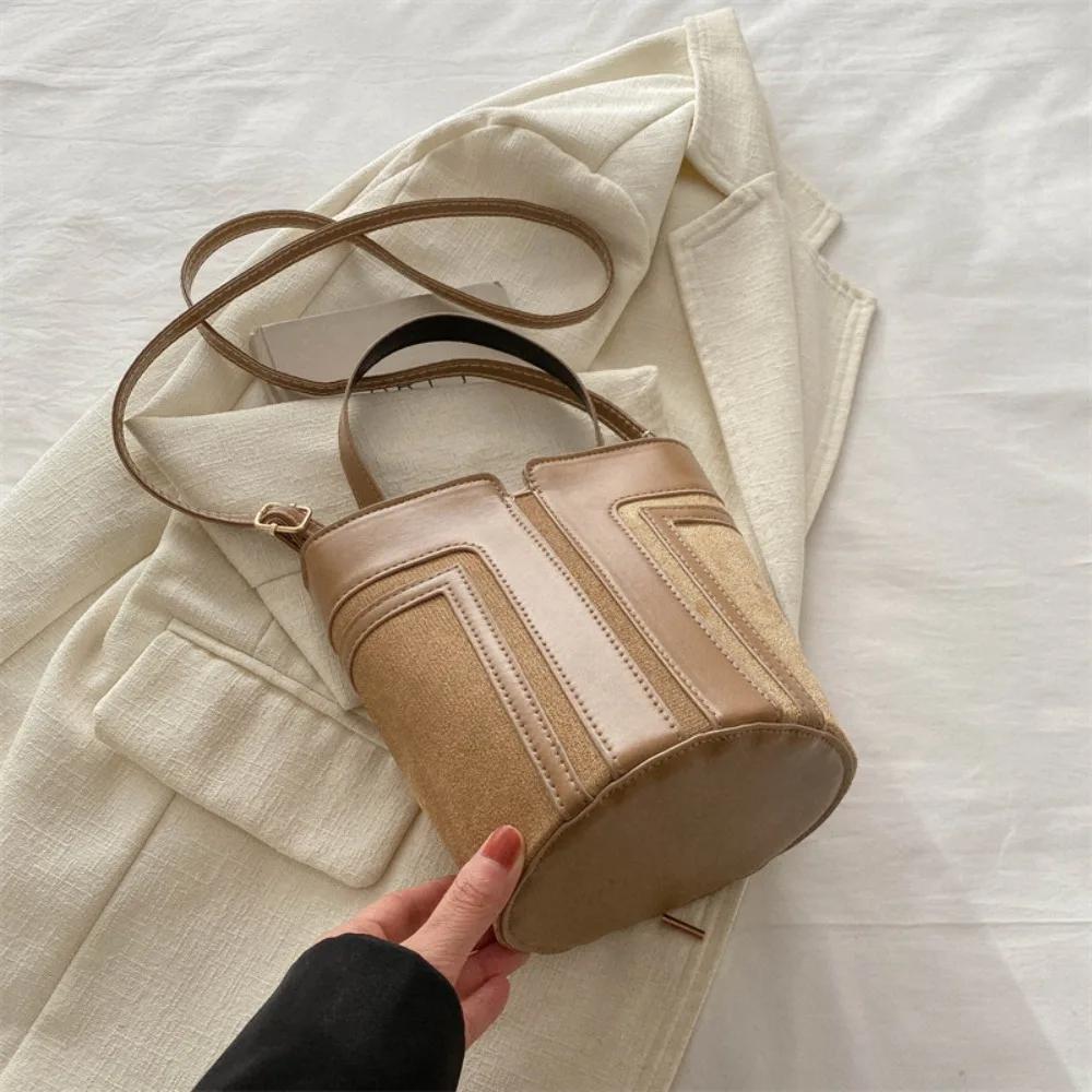 Frauen PU leder tasche einfache tasche retro messenger-stil taschen kontrast farbe personalisierte trend