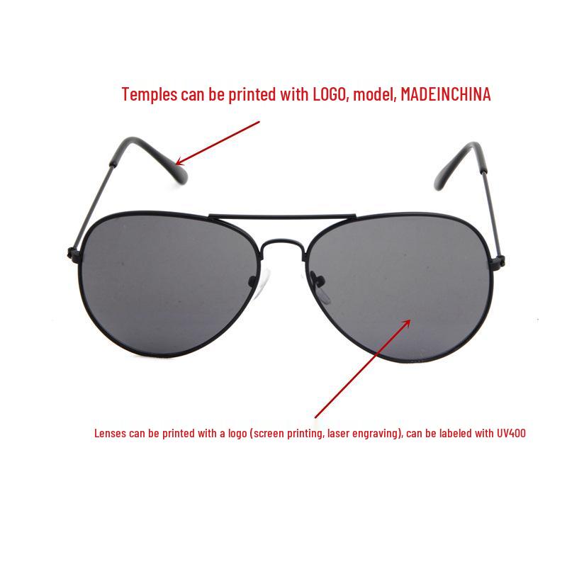 Vintage Aviator Unisex Sunglasses - Model 3025 Frog Eye