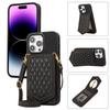 Stylish Crossbody Phone Case With Mirror Card Holder IPhone 15 S23 Ultra PU Leather Cover