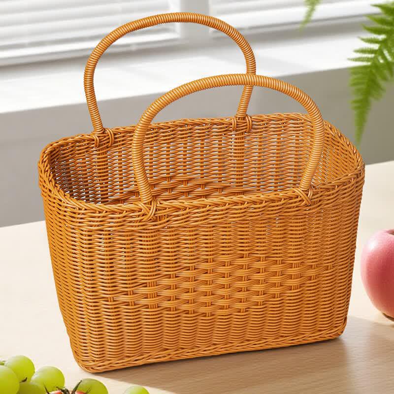 Imitation Rattankorb für Picknick & Einkaufen