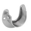 6 Sets 32mm Wardrobe Brackets Stainless Steel Heavy Duty U Shaped Closet Rod End Support with Screws