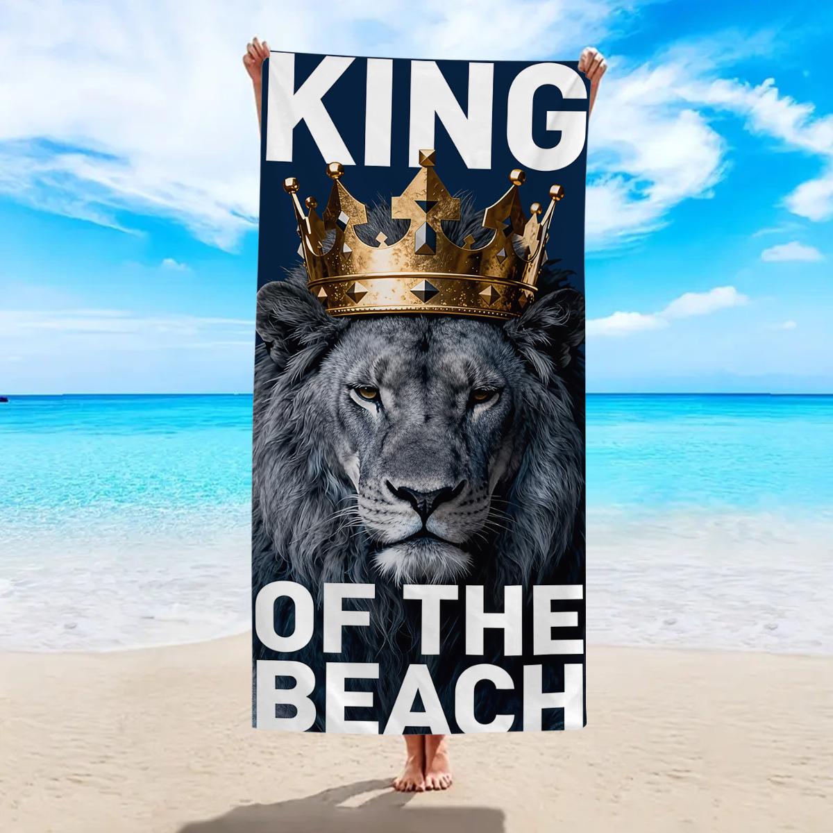 1Pc Personalized Beach Towel, Ultra-Fine Fiber Quick Drying Absorbent Large Beach Towel, Beach Vacation Beach Towel 150x75cm