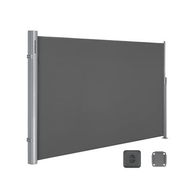 180 x 350 cm (Înălțime x l), Copertină laterală pentru balcon și terasă, Protecție a intimității, Protecție solară, Jaluzea laterală, Gri fumuriu