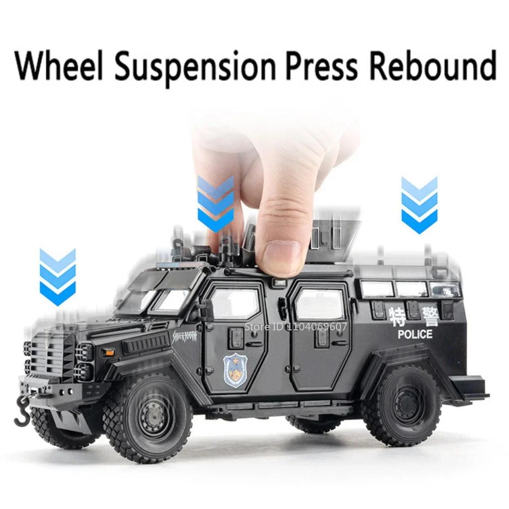 1:24 Scale Toy Model Swordtooth Tiger Explosion Proof Spinosaurus Vehicles Alloy Diecast Pull Back Military Cars for Boys Gifts