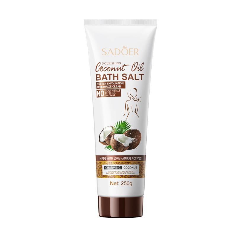 

Nourishing Coconut Oil Bath Salt 250g Deep Cleansing Fragrance Body Bath Salt Skin Care Products 250G