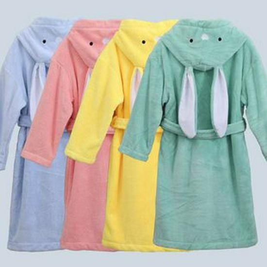 Ananas-Muster Korallenfleece Damen Bademantel mit langem Revers - Saugfähige Homewear