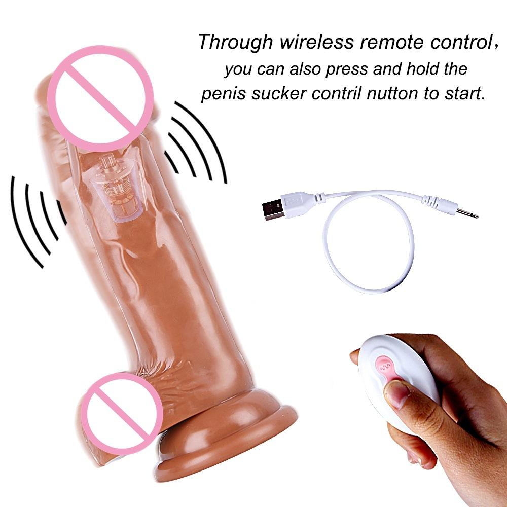 Women's Multi-Frequency Vibration Wireless Remote Control Masturbation Device Dildo Intelligent Simulation Penis Adult Sex Sex Product
