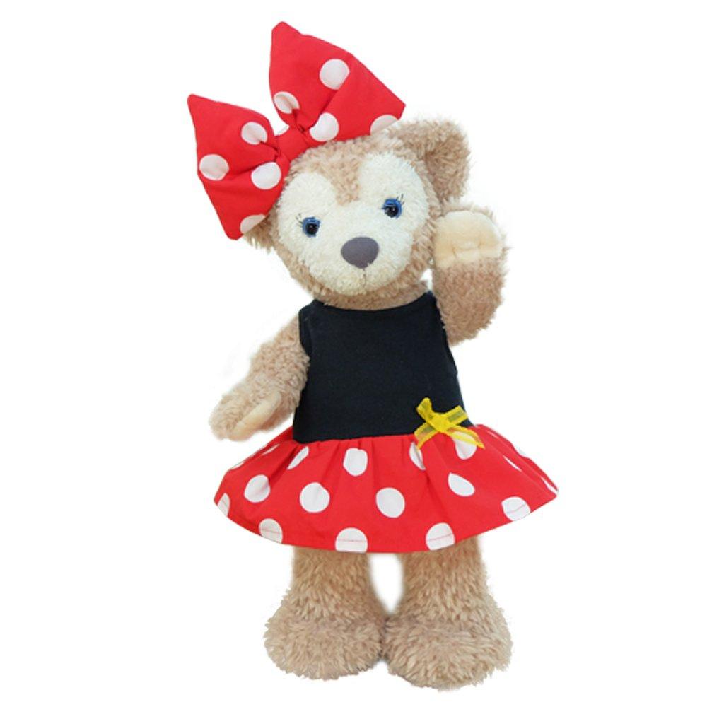

cushu cush Shelliemey Одежда Костюм Даффи Шеллиемей Минни Координация Красное Платье В Горошек Лента 43 см Размер S &