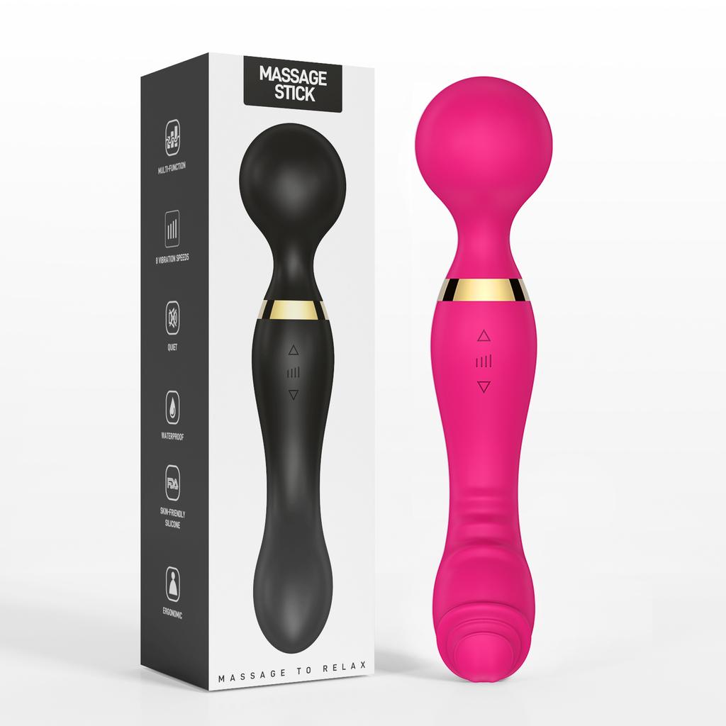 Magic Wand 20 Speeds Powerful Dildos Vibrator Dual Motor Large G-Spot AV Massager Clitoris Stimulator for Female Adults Sex Toys