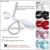 1pair Lovely Colorful Ribbon Bow Anklet High Heels Sandal Decoration Gift Double Layered Anklet Pearls Foot Chain