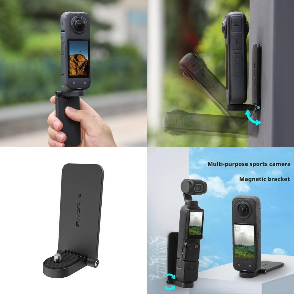 Insta360x5 Sunnylife For Magnetic Bracket Base Handle Desktop Bracket Daily Use