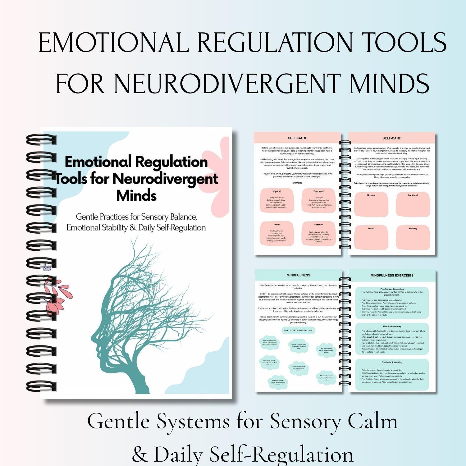 Cross-border EMO Emotional Regulation Spiral Notebook